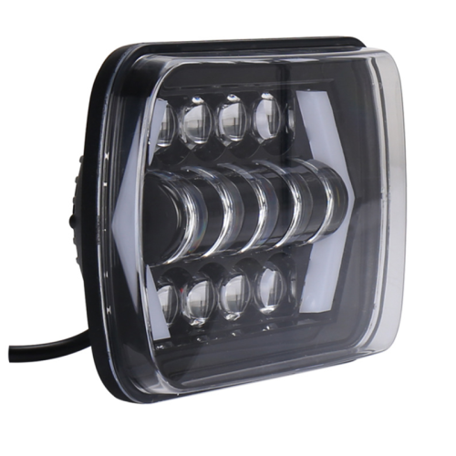 5×7 Inch Square Headlights for Jeeps Wrangler YJ Cherokee XJ Trucks White DRL Yellow Turn Signal 6000k Color Temperature 2 Year