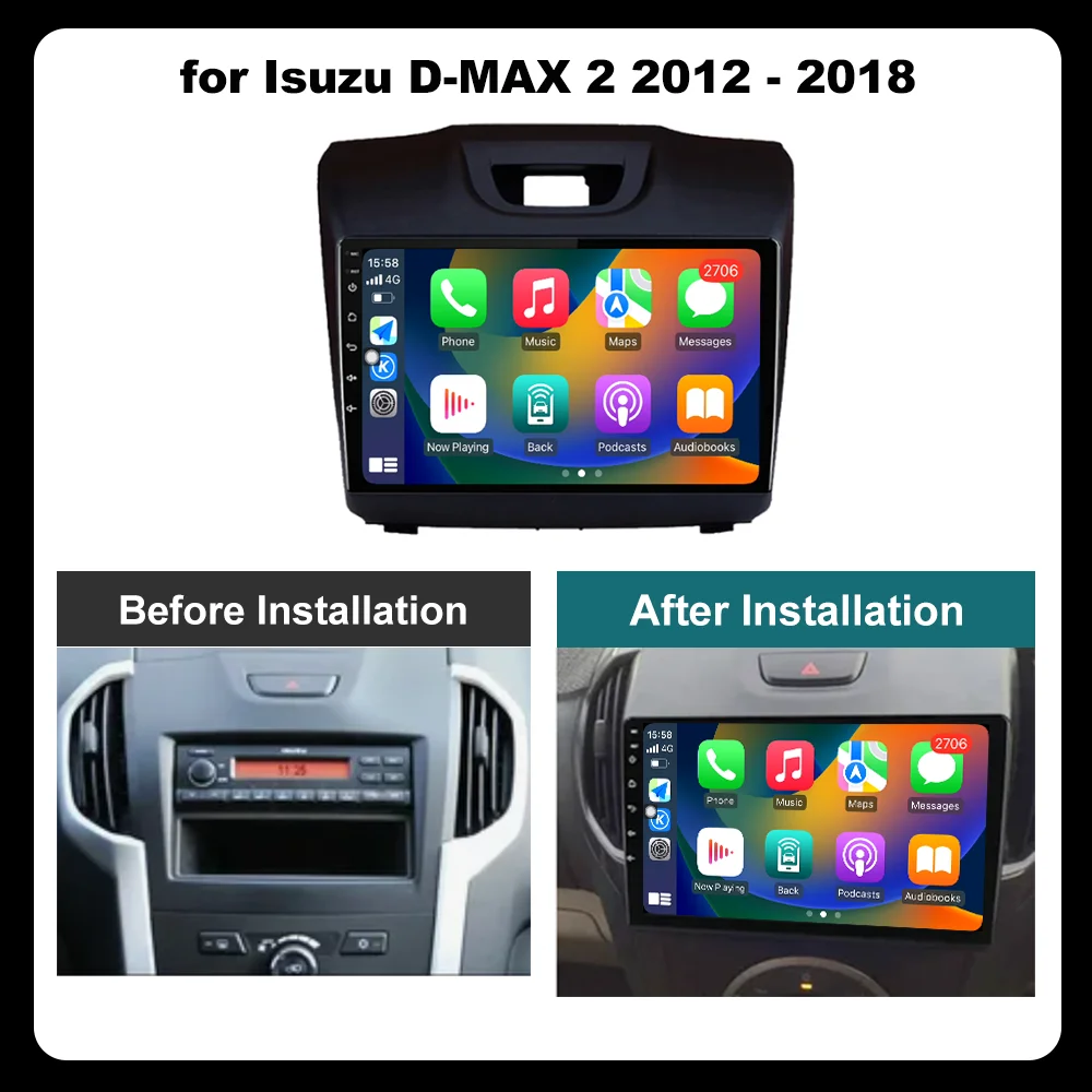 Isuzu dmax 2012-2024 4GB+64GB android multimedia player - Image 6